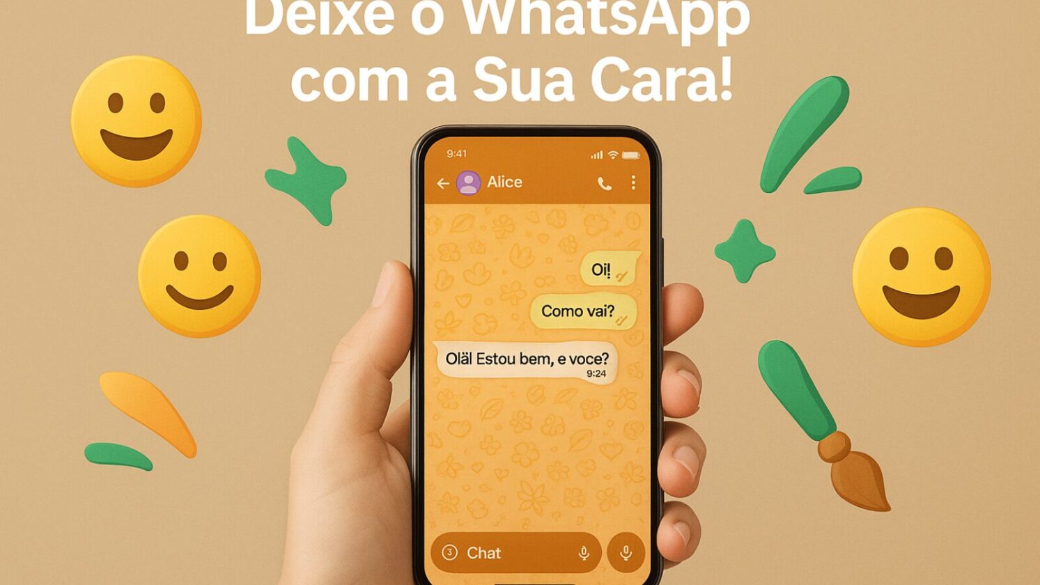 Nova atualização do WhatsApp Personalize tudo e deixe com a sua cara