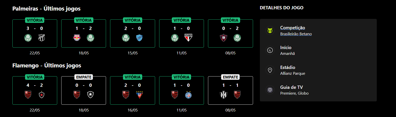 Palmeiras x Flamengo