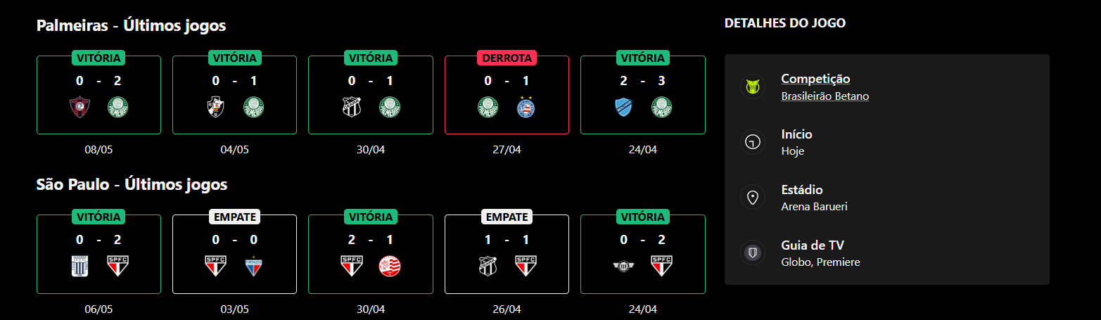 Palmeiras x São Paulo