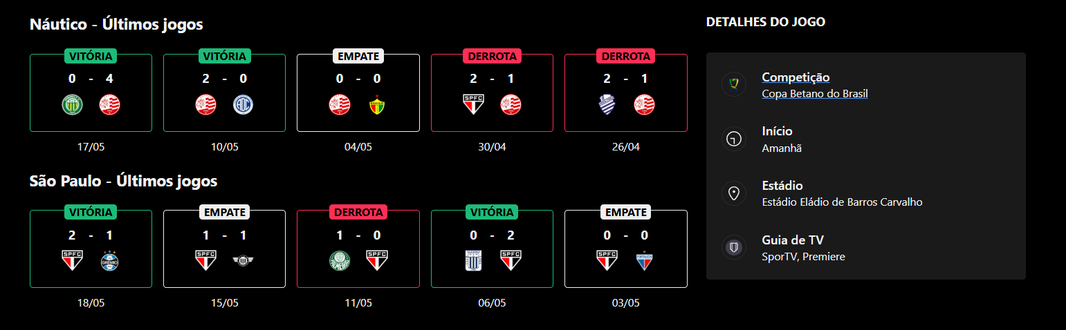 São Paulo x Naútico