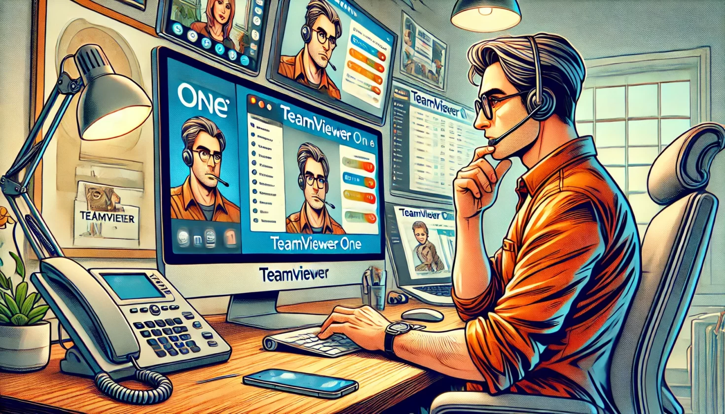 TeamViewer lança plataforma ONE com IA para transformar ambientes de trabalho - Imagem: Dall-E