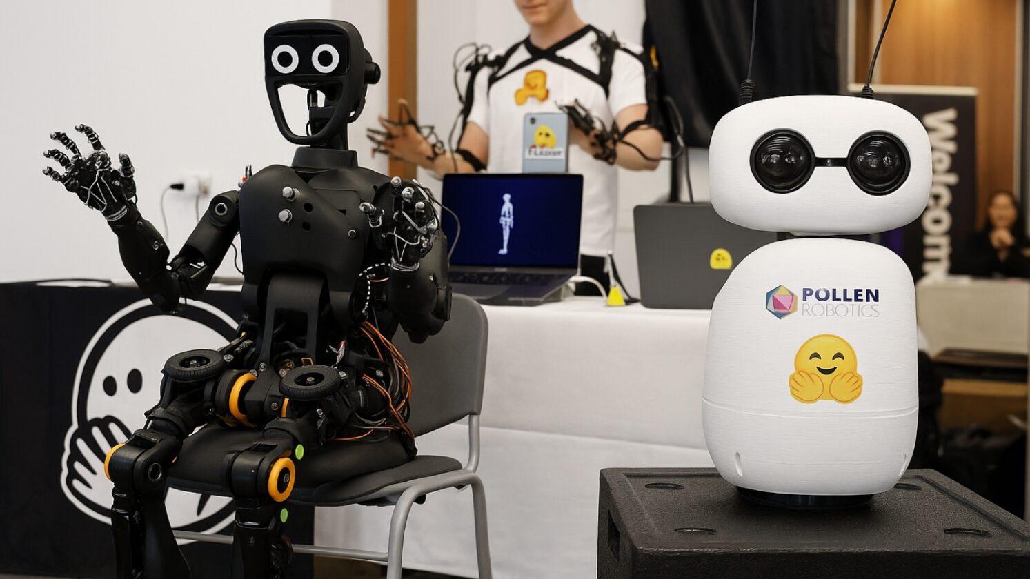 Hugging Face lança dois robôs humanoides de código aberto - Imagem: ChatGPT