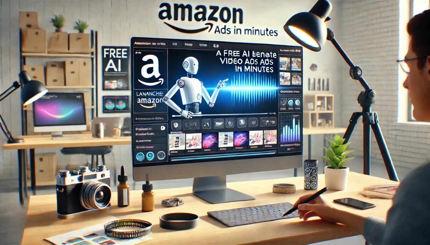 Amazon libera IA gratuita para criar anúncios em vídeo em minutos - Imagem: Dall-E