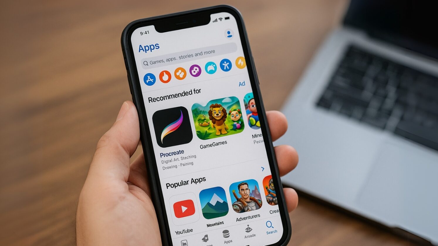 Apple testa IA para melhorar busca e tags na App Store - Imagem: ChatGPT
