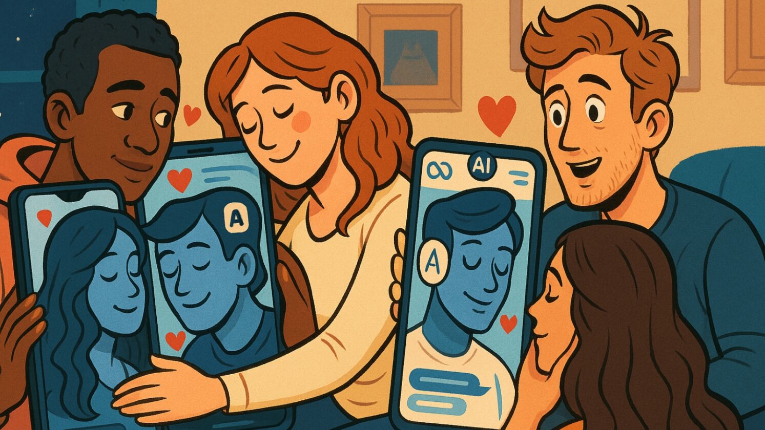 Cada vez mais pessoas admitem namorar IA - Imagem: ChatGPT