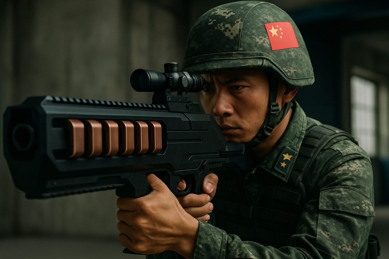 China canhão eletromagnético