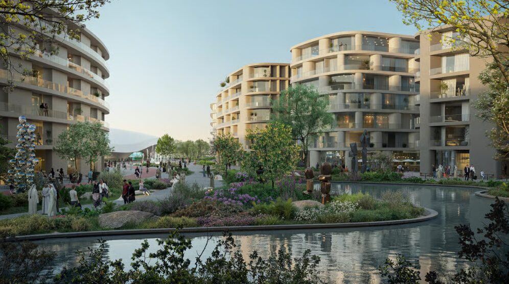 Cidade futurista no deserto