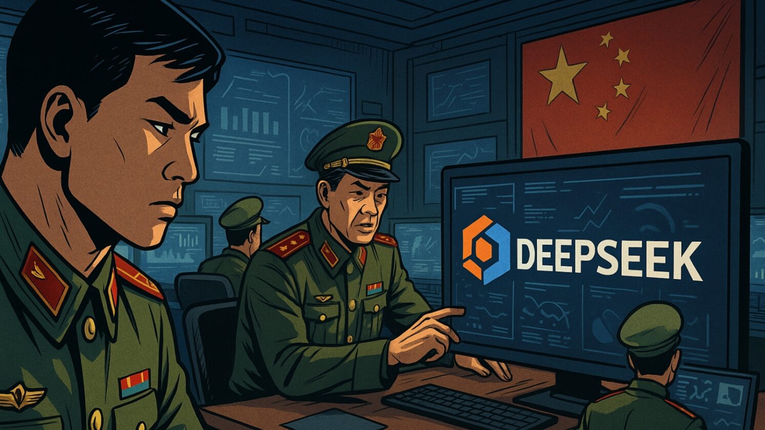 EUA acusam DeepSeek de apoiar operações militares da China - Imagem: ChatGPT