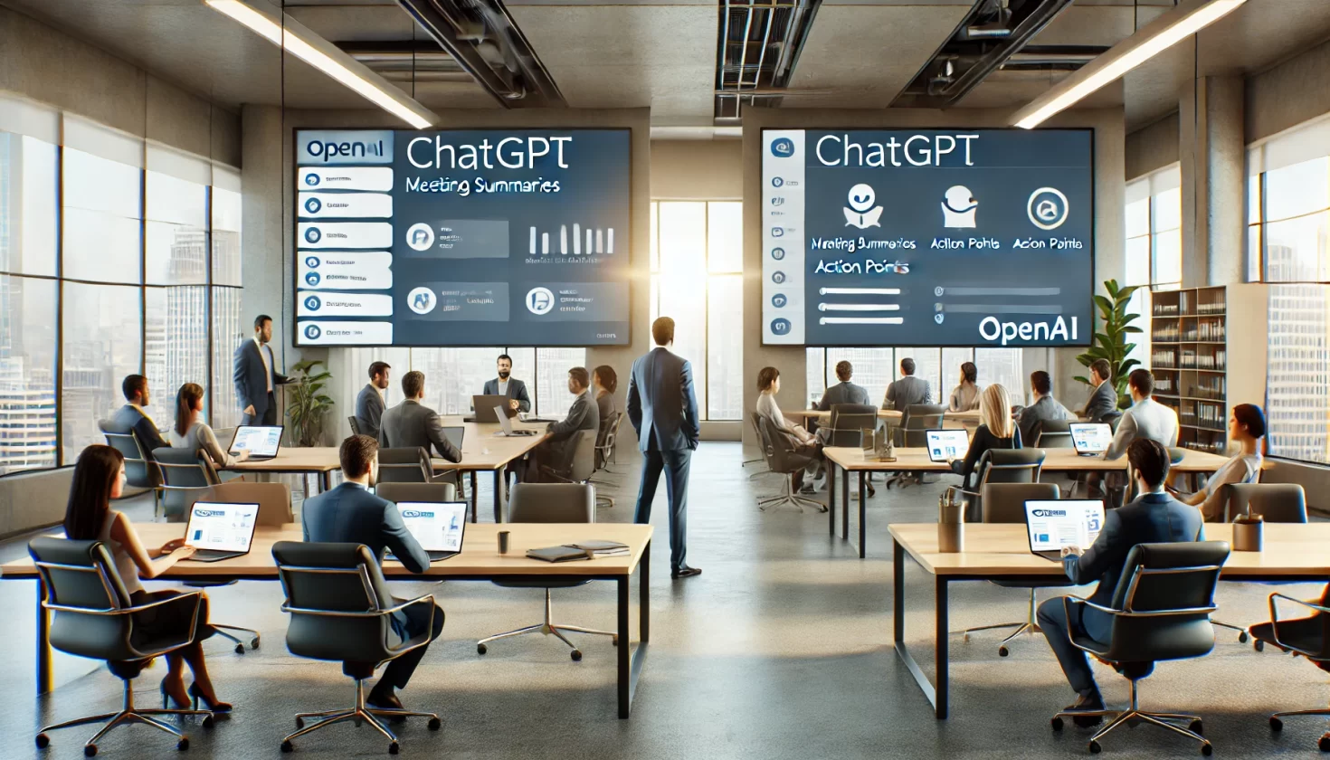 OpenAI expande ChatGPT com recursos para empresas e reuniões - Imagem: Dall-E