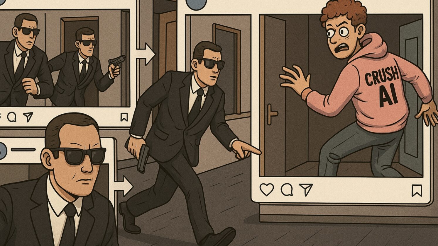 Meta processa app de IA que criava nudes falsos e veiculava anúncios - Imagem: ChatGPT