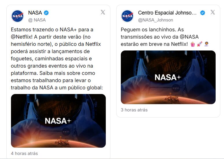 Nasa e Netflix