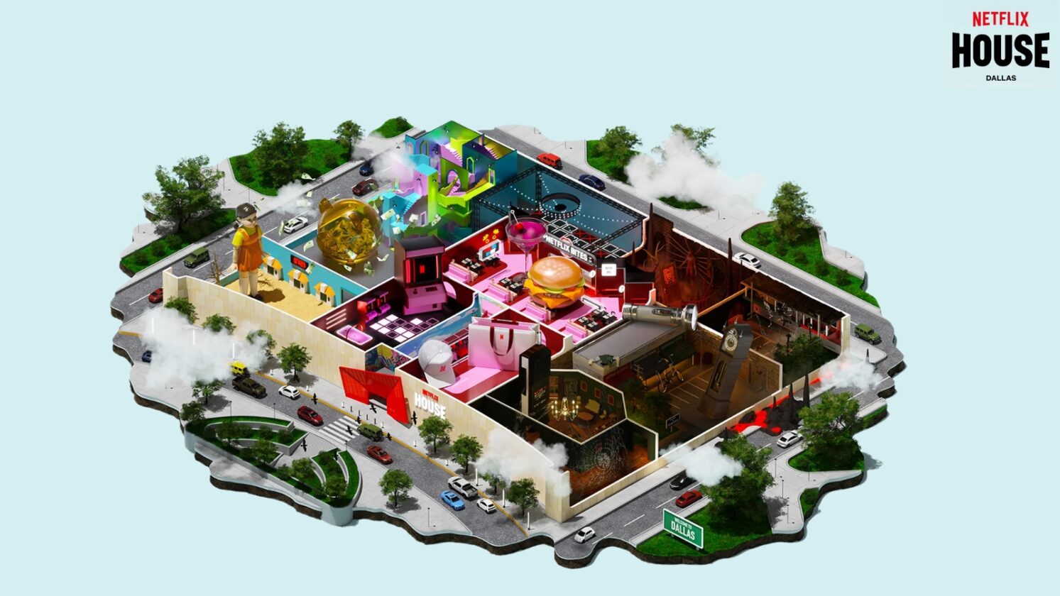 Netflix House em Dallas