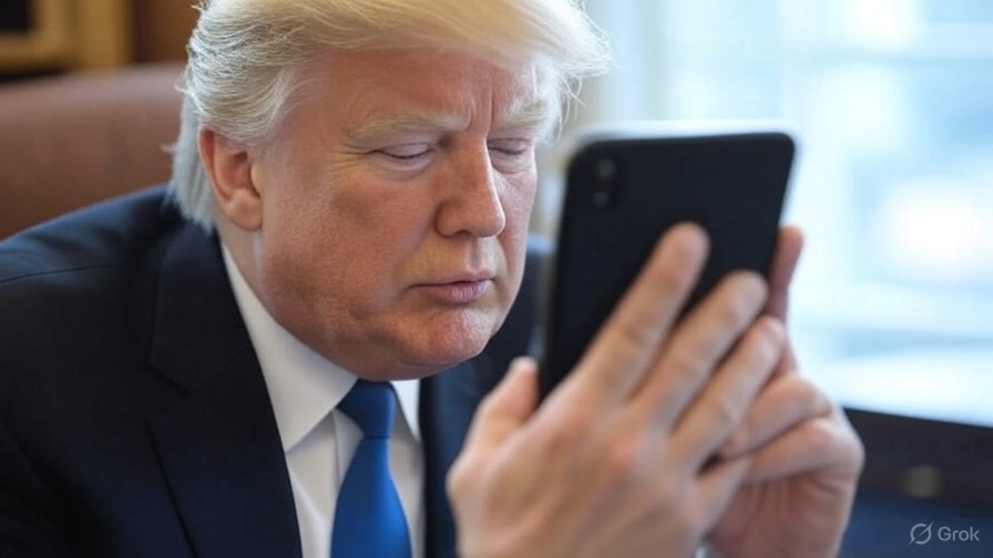 Trump diz que grupo de bilionários está prestes a comprar o TikTok - Imagem: Grok