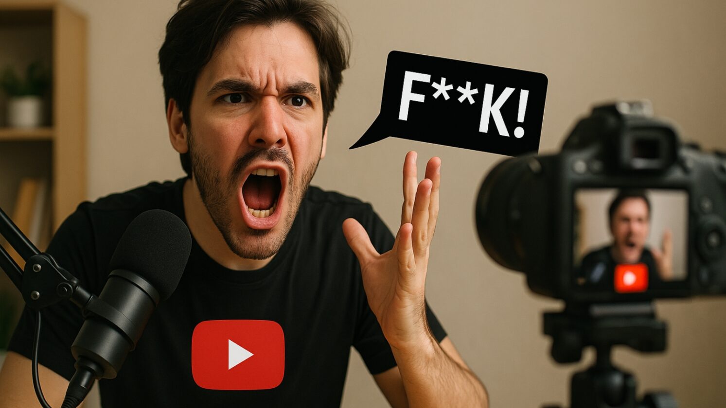 Agora já é possível xingar muito no YouTube e ainda receber - Imagem: ChatGPT