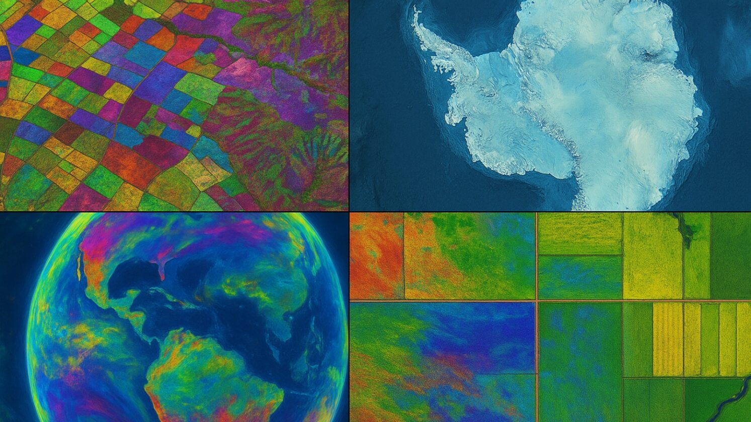 AlphaEarth Foundations do Google revoluciona mapeamento global com IA e dados de satélite - Imagem: ChatGPT