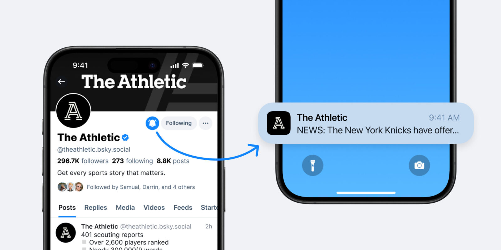Bluesky libera notificações personalizadas para contas favoritas - Imagem: Bluesky (Divulgação)