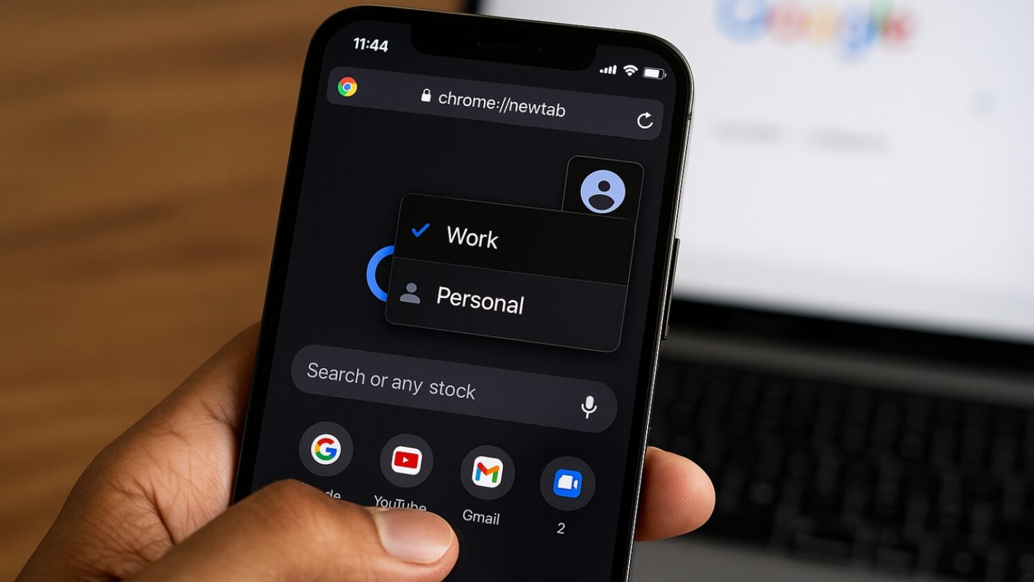 Google libera troca de perfis no Chrome para iOS em contas corporativas - Imagem: ChatGPT