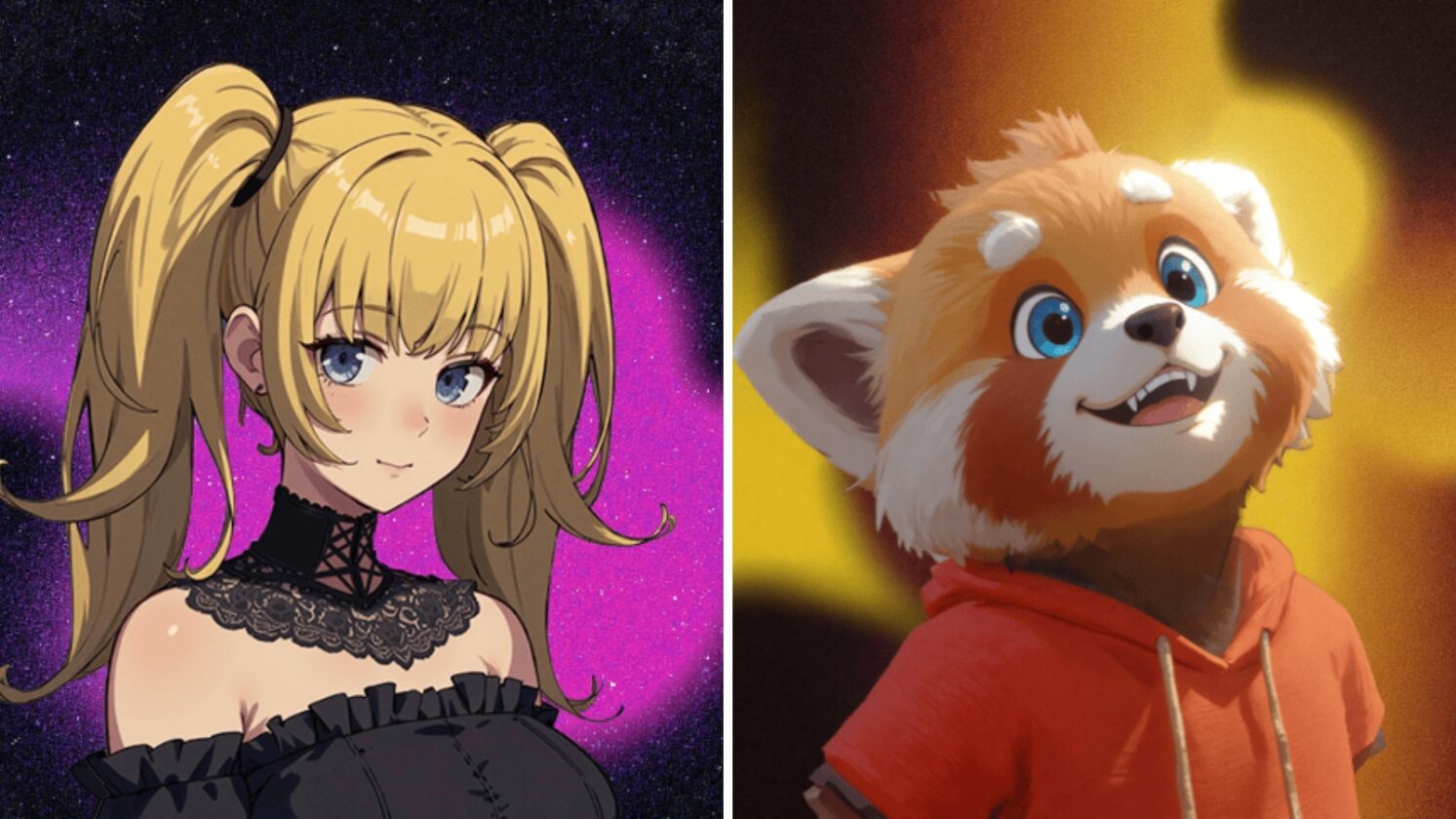 Grok ganha companheiros virtuais: anime gótica e raposa 3D - Imagem: X (reprodução)