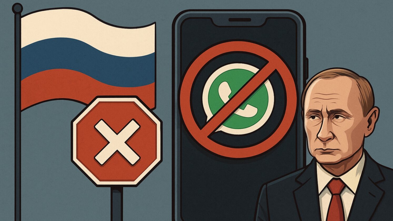 WhatsApp pode deixar a Rússia após nova lei de soberania digital - Imagem: ChatGPT