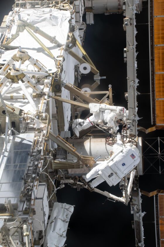 Imagem relacionada à pauta: NASA define astronautas para caminhada espacial de reparo em braço robótico da ISS