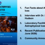 Imagem relacionada à pauta: NASA publica edição da Lab Astro Newsletter sobre gelos astrofísicos