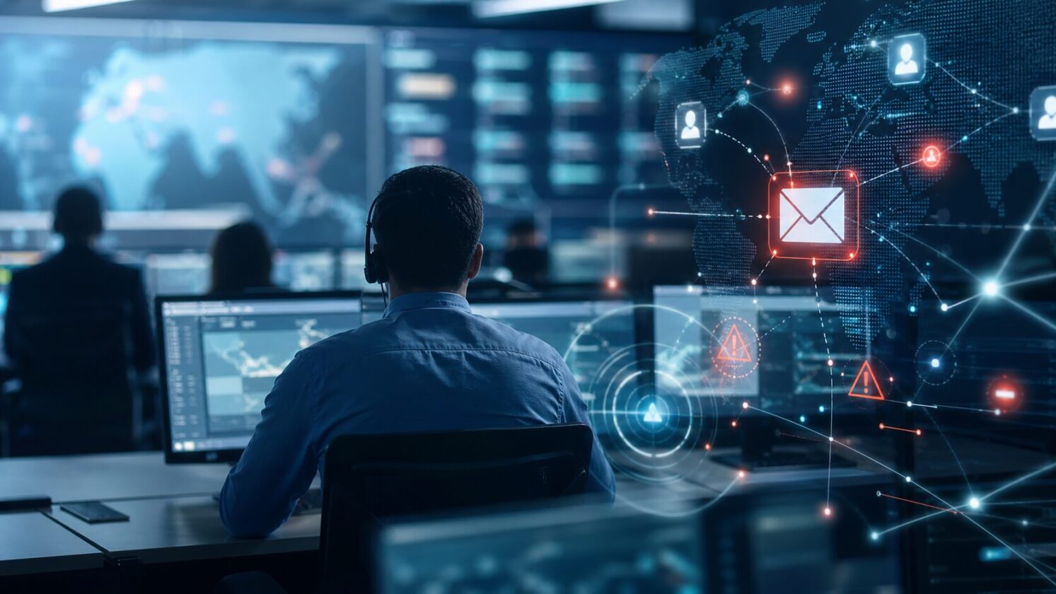 Imagem editorial para a matéria: AegisAI levanta US$ 36 milhões para detectar spear phishing com agentes de IA