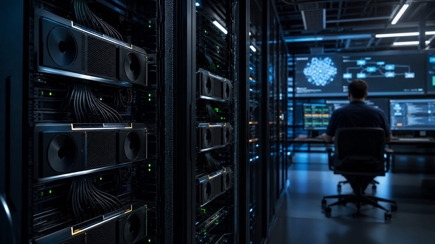Imagem editorial para a matéria: AMD promove ROCm.AI para facilitar otimização de modelos e reduzir dependência da CUDA