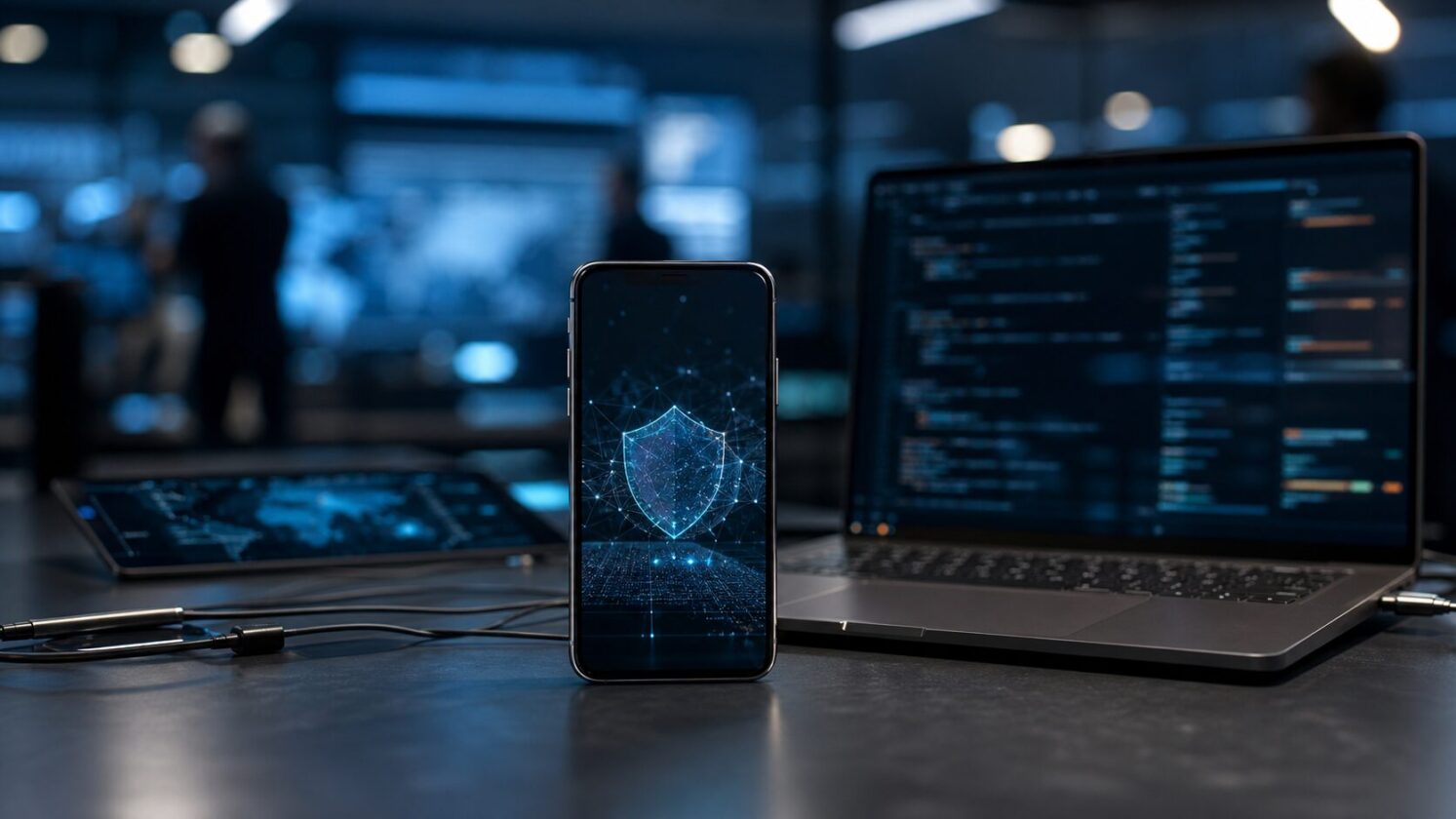 Imagem editorial para a matéria: Análise aponta código chinês e russo em apps voltados a militares dos EUA