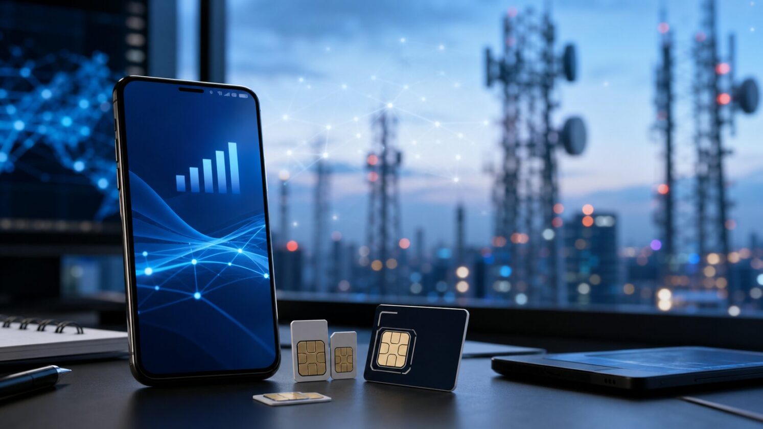 Imagem editorial gerada para a pauta: Android Authority lista alternativas à Helium Mobile após aquisição pela Noble
