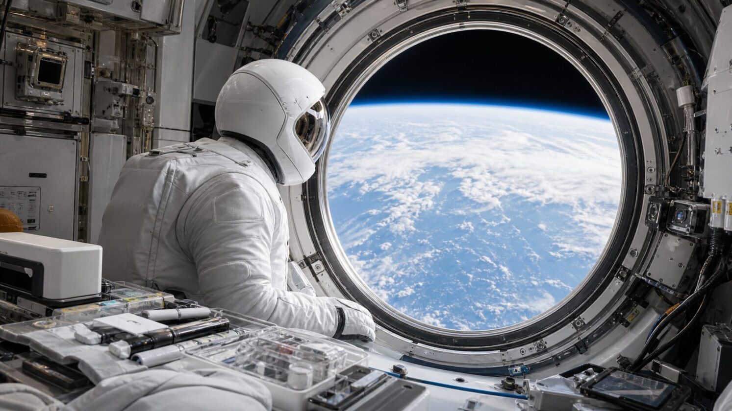 Imagem editorial para a matéria: Astronauta Chris Williams se prepara para voltar à Terra após oito meses na ISS, diz NASA
