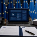 Imagem editorial para a matéria: Comissão Europeia decide contra Google por práticas na Busca e no Google Play sob o DMA