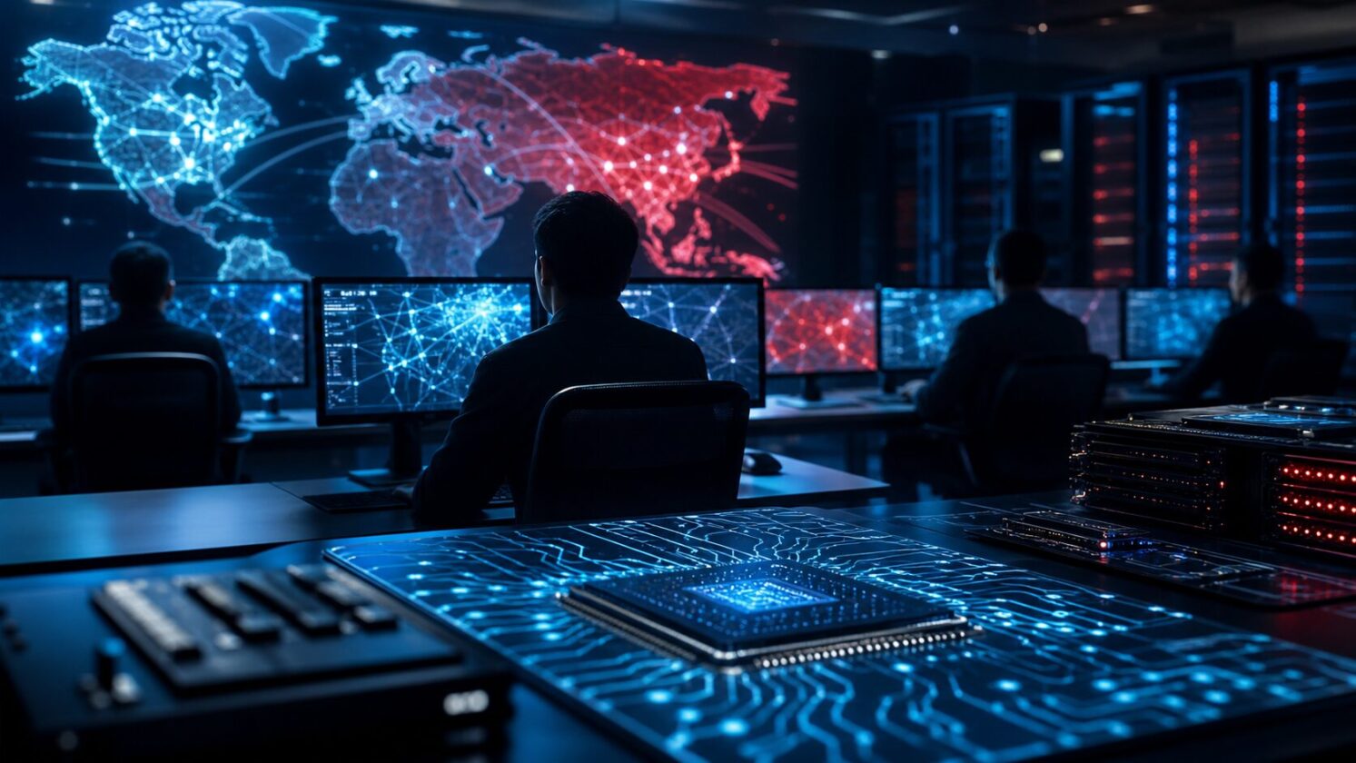 Imagem editorial para a matéria: Empresas chinesas de IA elevam pressão sobre OpenAI e Anthropic