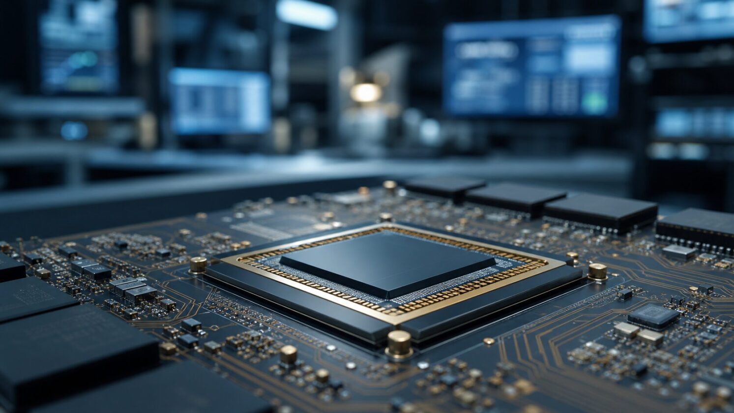 Imagem editorial para a matéria: Etched atinge valuation de US$ 10,3 bilhões com aposta em chips para IA