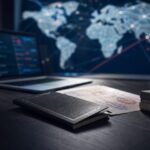 Imagem editorial para a matéria: EUA anunciam restrições de visto contra estrangeiros ligados a cibercrimes e golpes online