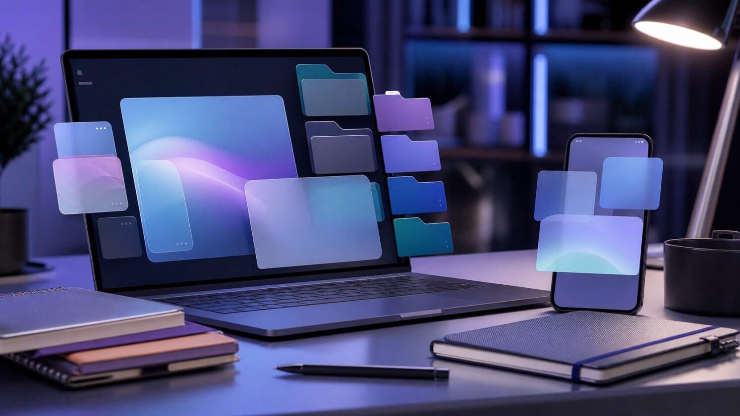Imagem editorial para a matéria: Gemini Notebook ganha coleções para organizar cadernos e facilitar o uso