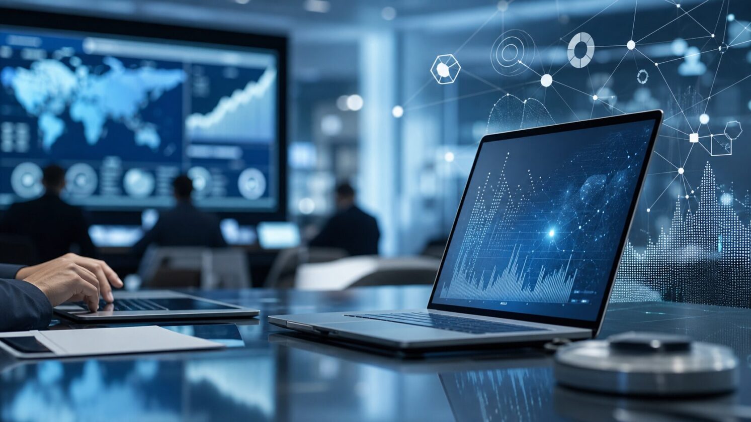 Imagem editorial para a matéria: Google apresenta projeto para acompanhar o impacto econômico da inteligência artificial