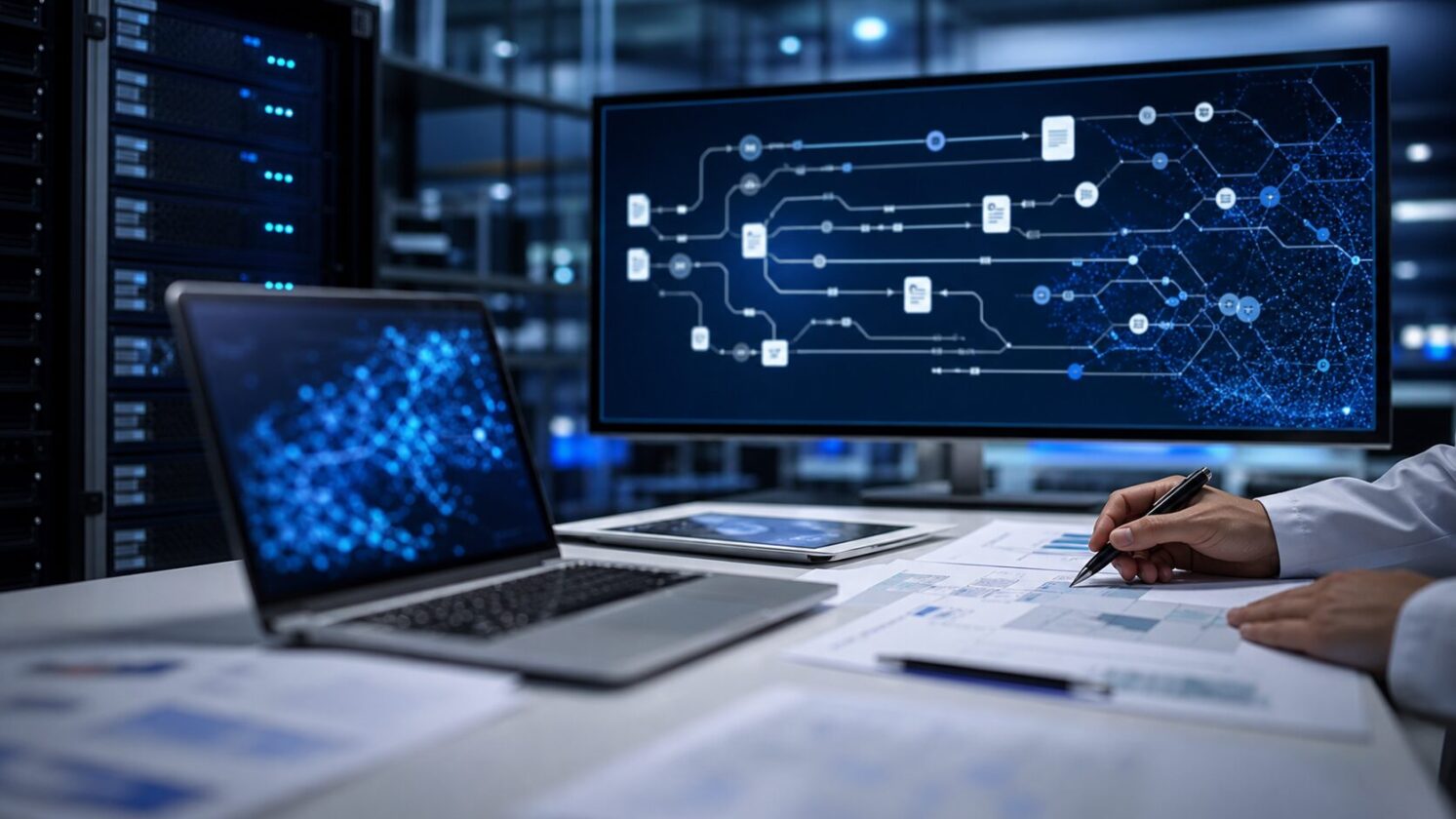 Imagem editorial para a matéria: Google apresenta Science One Framework para pesquisa autônoma verificável com IA
