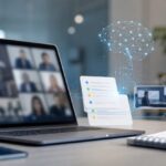 Imagem editorial para a matéria: Google Meet pode incluir capturas de tela em notas automáticas geradas por IA