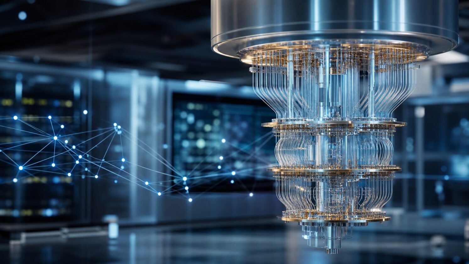 Imagem editorial para a matéria: Google Research propõe computador quântico capaz de aprender com os próprios erros
