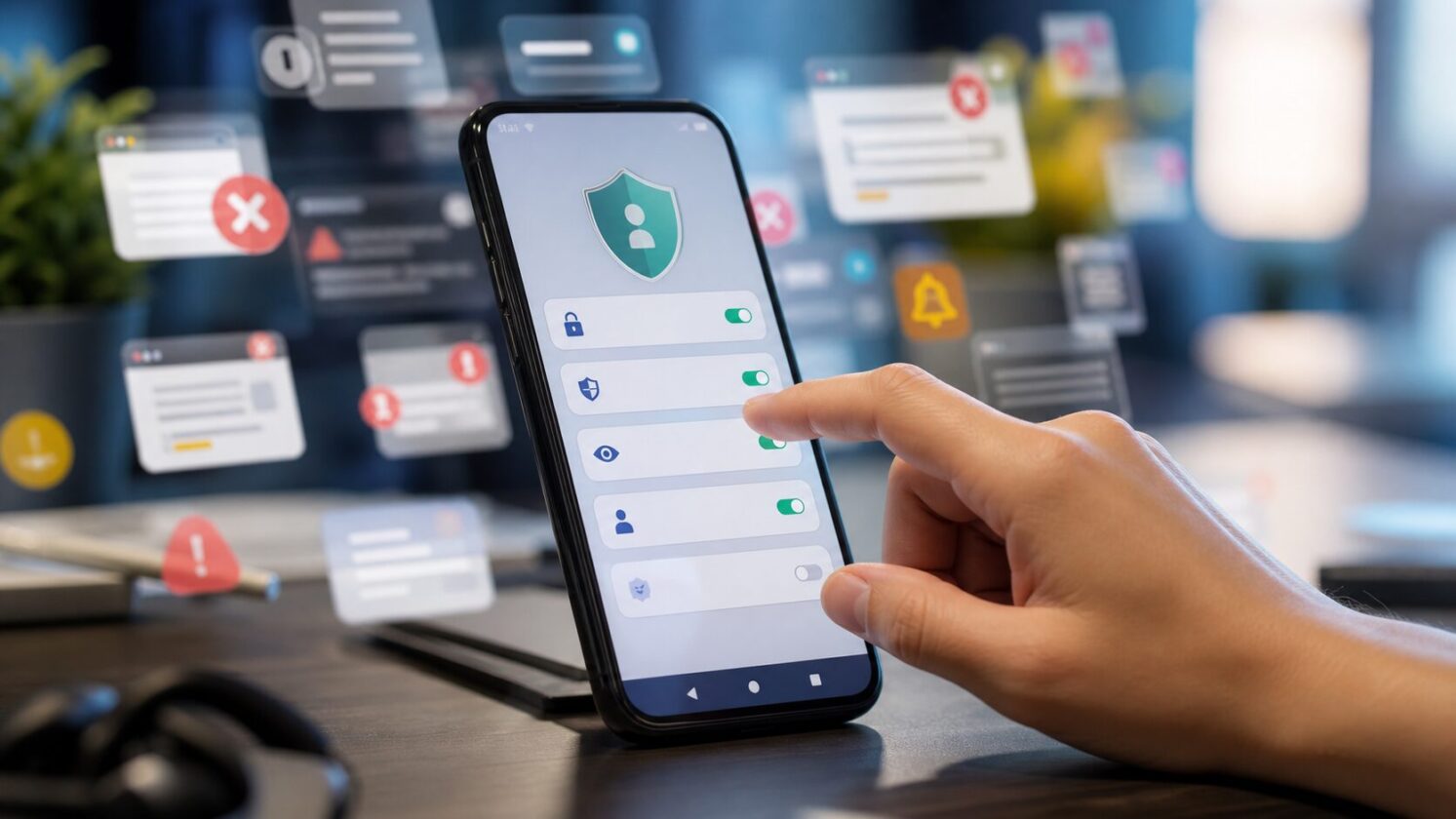 Imagem editorial para a matéria: Guia reúne medidas para reduzir anúncios invasivos em celulares Android