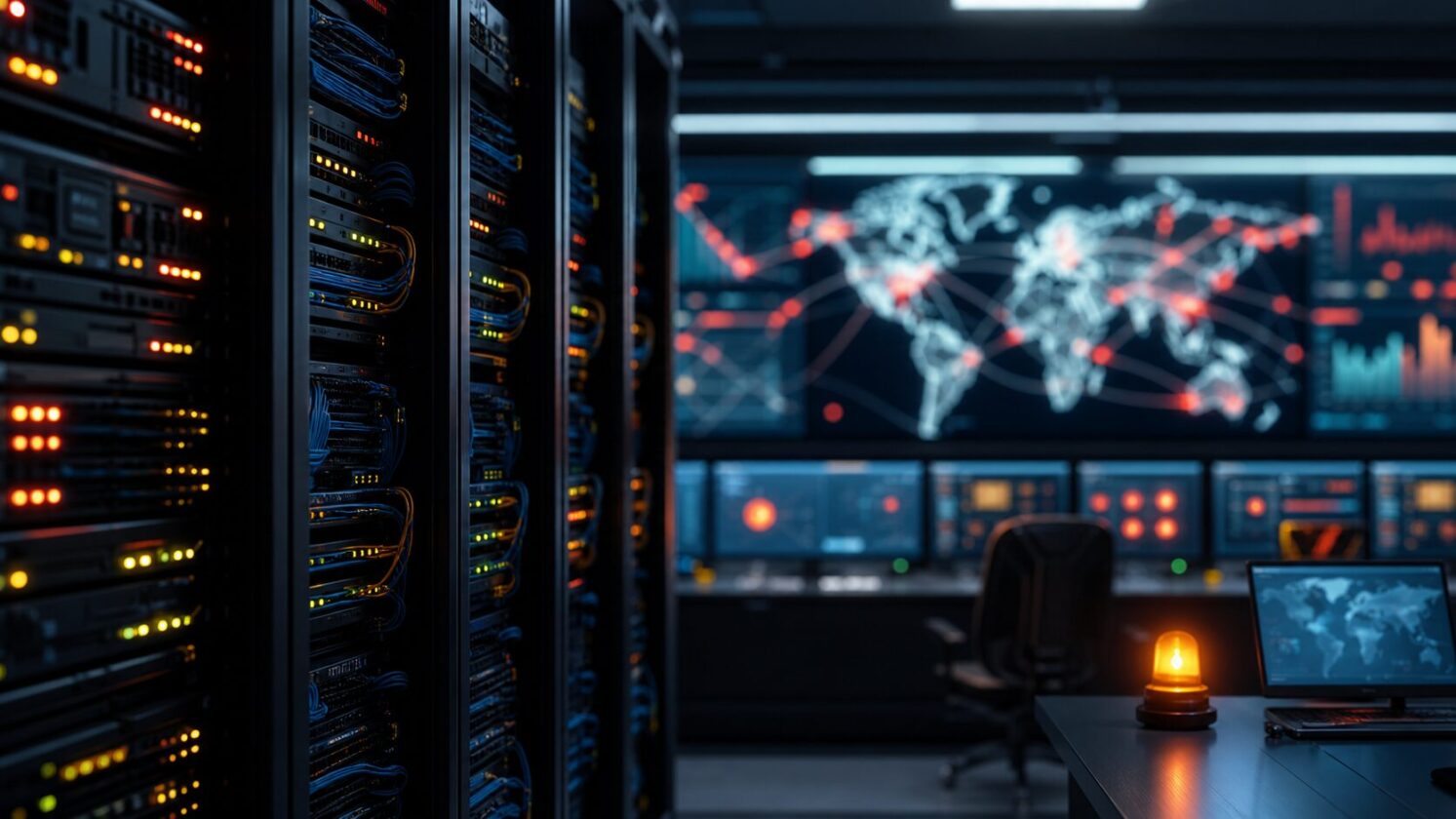 Imagem editorial para a matéria: Instabilidade no AWS CloudFront teria derrubado sites e serviços em diferentes plataformas