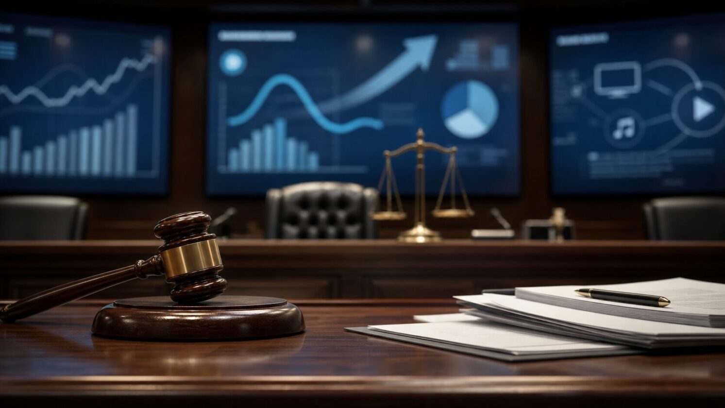 Imagem editorial para a matéria: Juíza pausa tentativa de fusão de US$ 110 bilhões entre Paramount e Warner Bros. Discovery