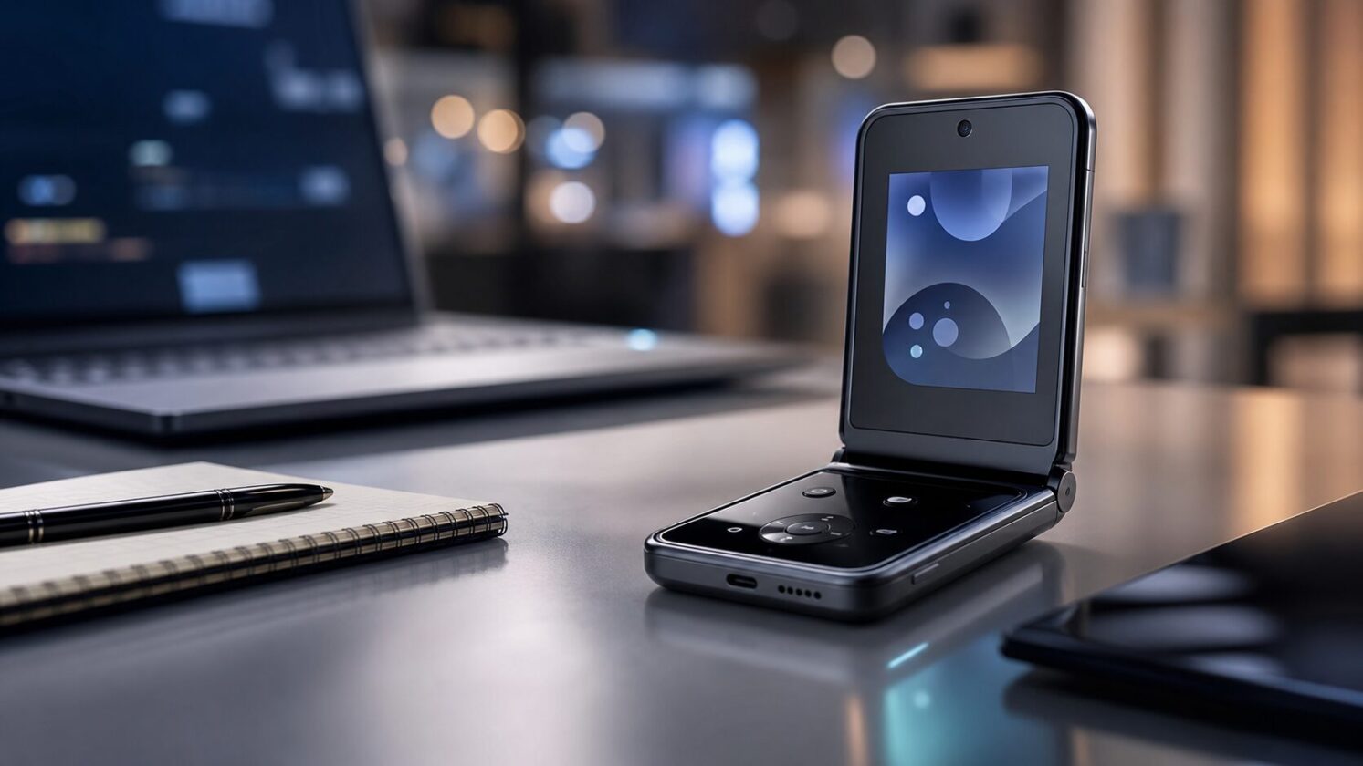 Imagem editorial para a matéria: Light abre pré-venda de celular flip minimalista por US$ 299