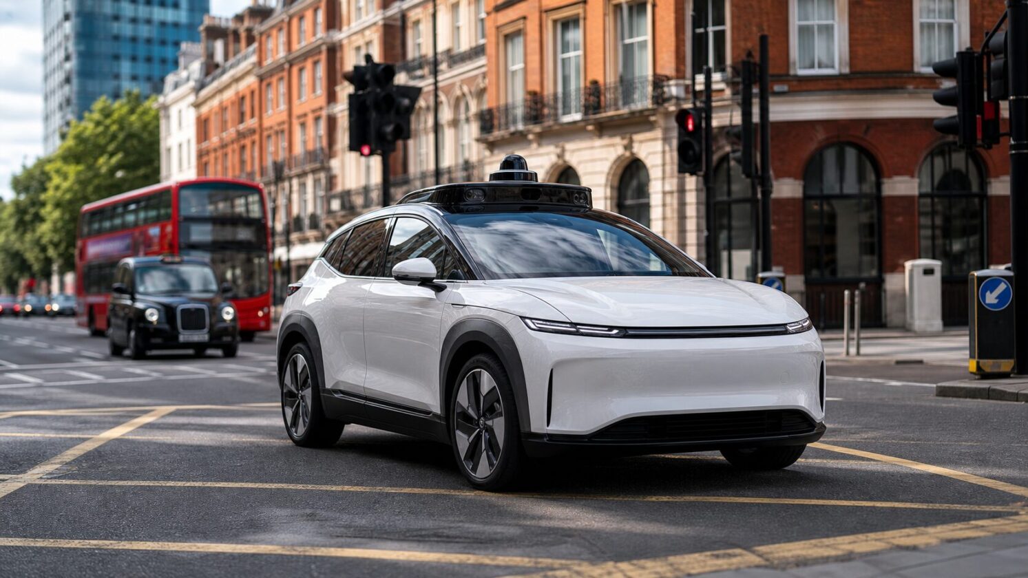 Imagem editorial para a matéria: Lyft e Baidu preparam testes de robotáxis em Londres