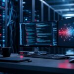 Imagem editorial para a matéria: Malware passa a mirar infraestrutura de IA e sistemas de codificação