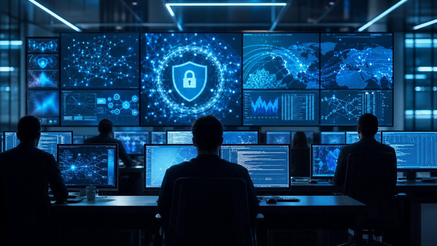 Imagem editorial para a matéria: Microsoft anuncia ferramentas de segurança com IA e diz reduzir custo pela metade