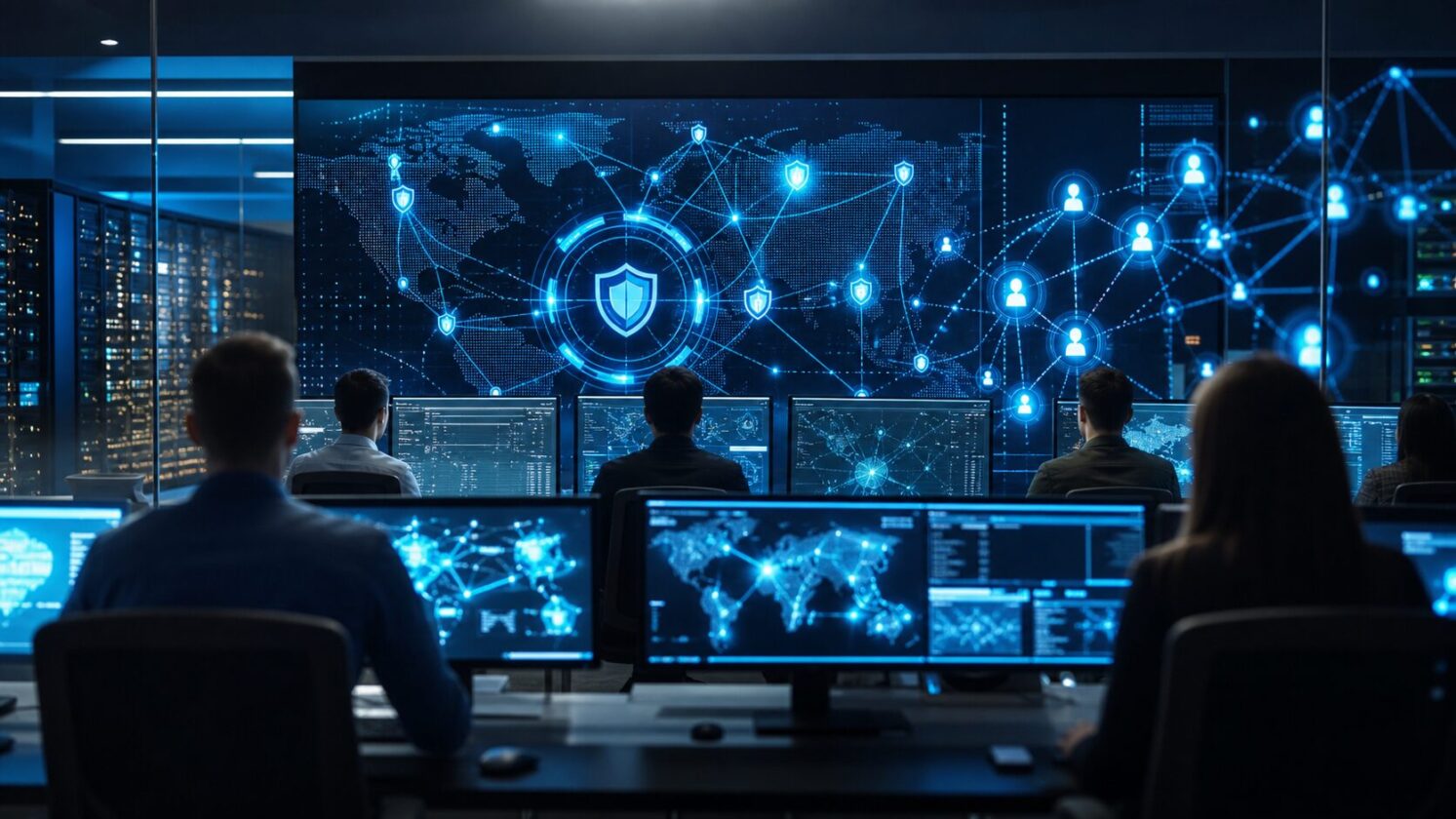 Imagem editorial para a matéria: Microsoft apresenta primeiro modelo de IA para cibersegurança e novo sistema com agentes