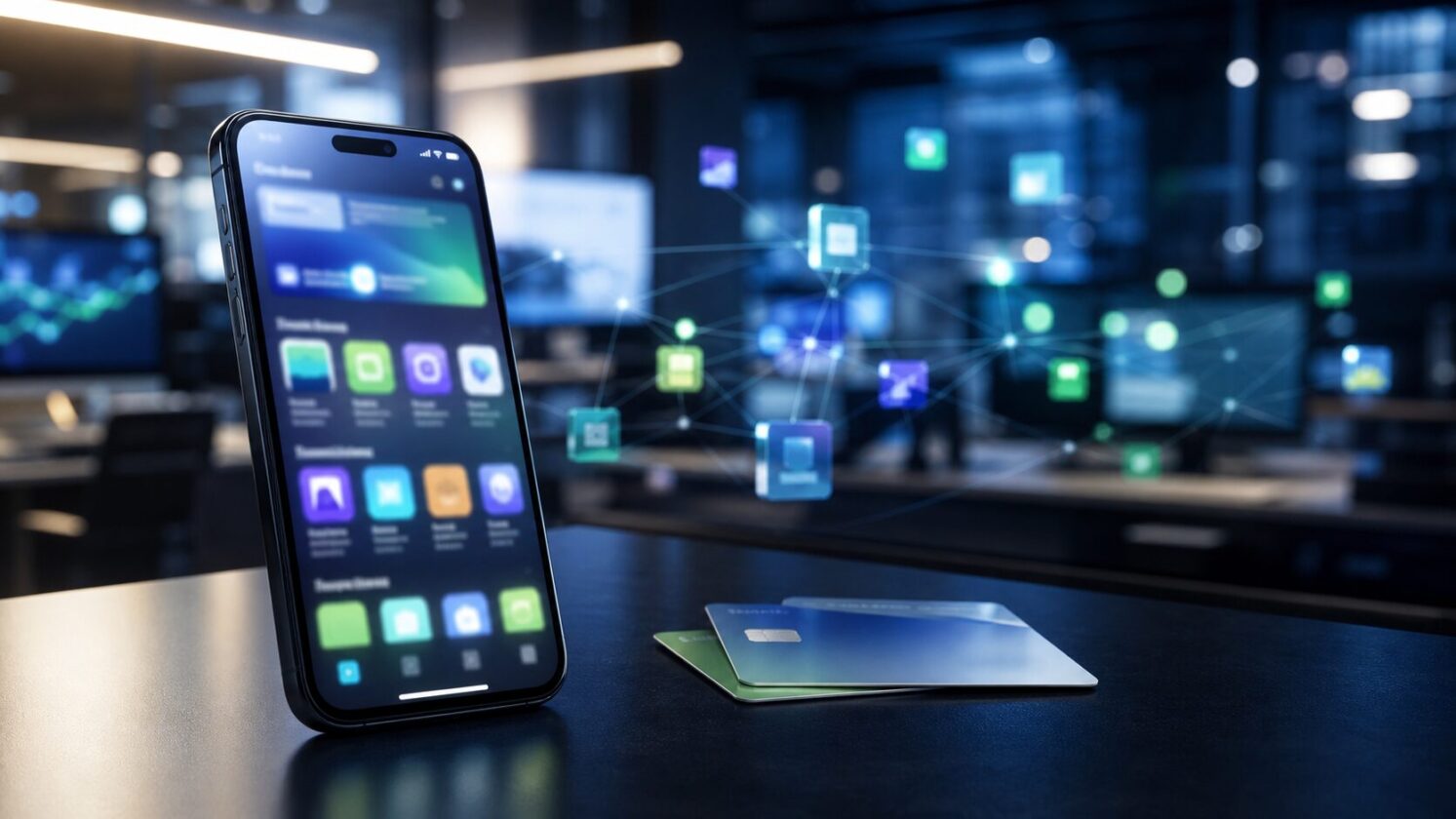 Imagem editorial gerada para a pauta: Mudanças na Play Store nos EUA começam na próxima semana após reviravolta Google-Epic