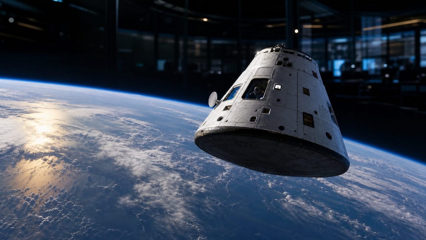 Imagem editorial para a matéria: NASA agenda cobertura do retorno de Chris Williams e dois cosmonautas da ISS