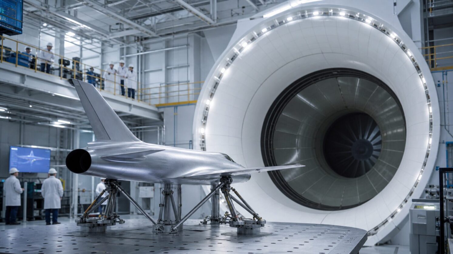 Imagem editorial para a matéria: NASA apresenta novo túnel de vento em Langley após mais de 40 anos